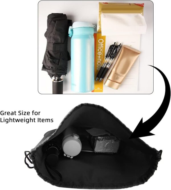 GoodtoU Drawstring Backpack 40 Pcs Cinch Bags Drawstring Bags Bulk Nylon Draw String Sport Bag, 10 Colors - Image 3