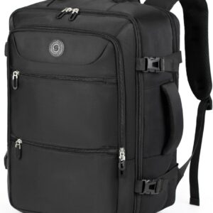 Sowaovut Travel Laptop Backpack, Extra Large Backpacks, Flight Approved Daypack, Business Bag Fit 17.3 inch Laptop for Men Women (Black)