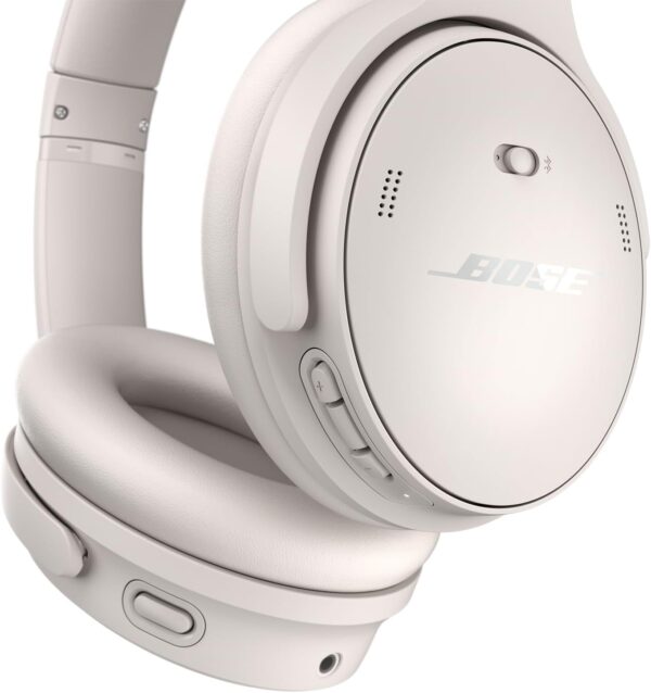 Bose QuietComfort Bluetooth Headphones, Wireless Headphones with Active Over Ear Noise Cancelling and Mic, Deep Bass, Up to 24 Hours of Playtime, White Smoke - Image 5