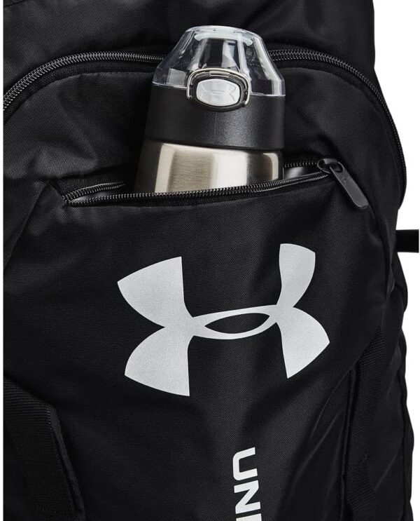 Under Armour Unisex-Adult Undeniable Sackpack , Black (001)/Metallic Silver , One Size Fits Most - Image 4