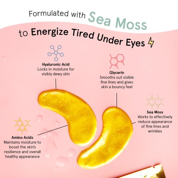 grace & stella Award Winning Under Eye Mask - Travel Essentials - Birthday Gifts for Women - Gel Eye Patches for Dark Circles, Puffy Eyes, Wrinkles, Undereye Bags - Vegan - Self Care (24 Pairs, Gold) - Image 3