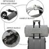 Modoker Convertible Garment Bag with Shoulder Strap, Carry on Garment Duffel Bag for Men Women - 2 in 1 Hanging Suitcase Suit Travel Bags (Grey) - Image 5