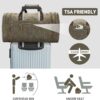 Wildroad Duffle Bag for Travel, 50L Waterproof Waxed Canvas Genuine Leather Weekender Overnight Bag Vintage Travel Hand Bag Carry on Bag - Image 6