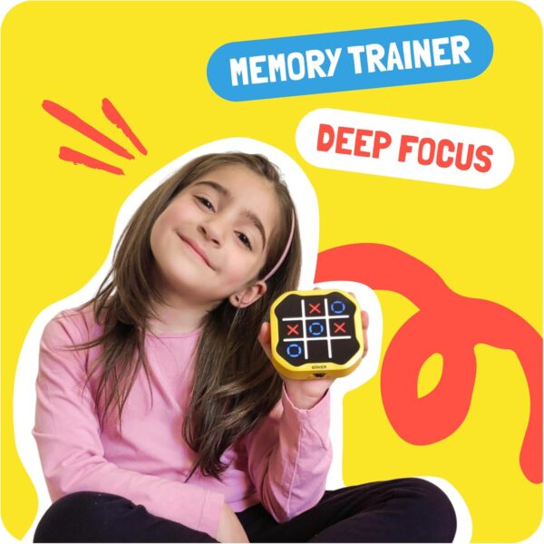 GiiKER Tic Tac Toe Bolt Game, Original 3-in-1 Handheld Puzzle Game, Portable Travel Games for Car Ride, Toys Gift Idea for Kids and Adults, Birthday Gifts for Boys Girls - Image 3
