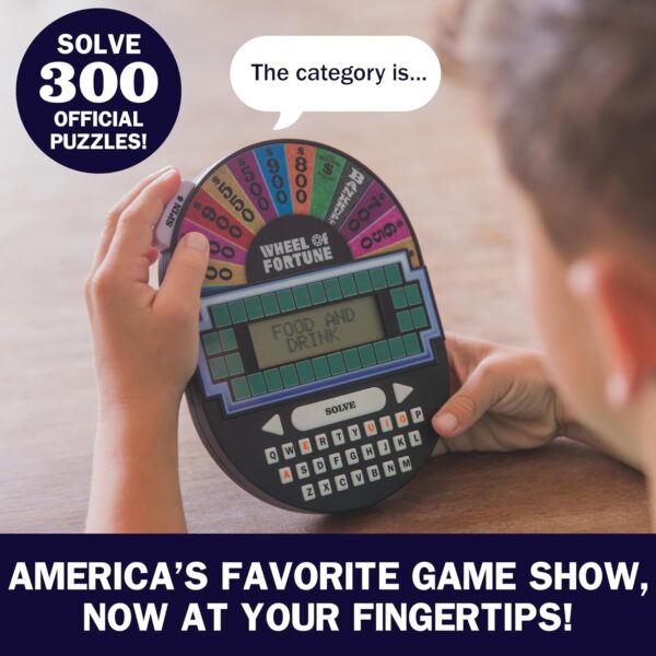 Educational Insights Wheel of Fortune Game - Handheld Electronic Game, Great for Travel, Classic Retro Party Games for Kids, Teens & Adults, Word Puzzle Challenge & Entertaining Gift for Ages 8+ - Image 2