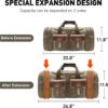Wildroad Duffle Bag for Travel, 50L Waterproof Waxed Canvas Genuine Leather Weekender Overnight Bag Vintage Travel Hand Bag Carry on Bag - Image 7