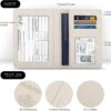 2 Pack Passport Cover With Card Slots RFID Blocking-White&Black - Image 3