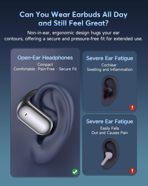 AI Language Translation Earbuds, Real-Time Headphones Translator for 144 Languages & Accents, Fit iOS and Android, Ideal for Travel Business Learning（Matte Black） - Image 8