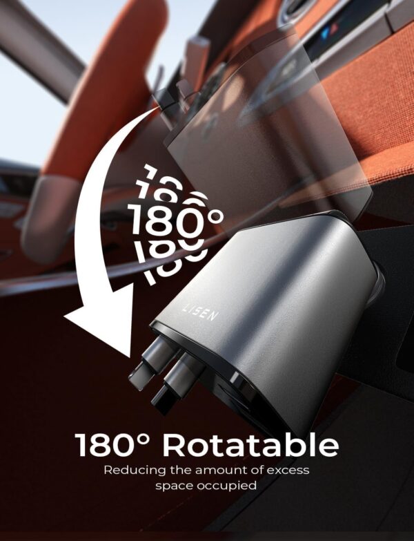 LISEN Retractable Car Charger, Mothers Day for Gifts, 69W USB C Car Accessories Adapter for iPhone 16 USBC Charger Fast Charging, Travel Essentials for Women Men, Road Trip Essentials for iPhone 16 15 - Image 7