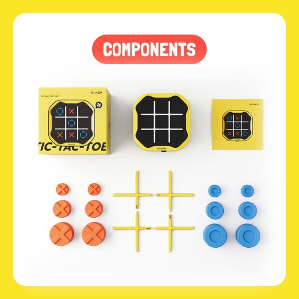 GiiKER Tic Tac Toe Bolt Game, Original 3-in-1 Handheld Puzzle Game, Portable Travel Games for Car Ride, Toys Gift Idea for Kids and Adults, Birthday Gifts for Boys Girls - Image 7