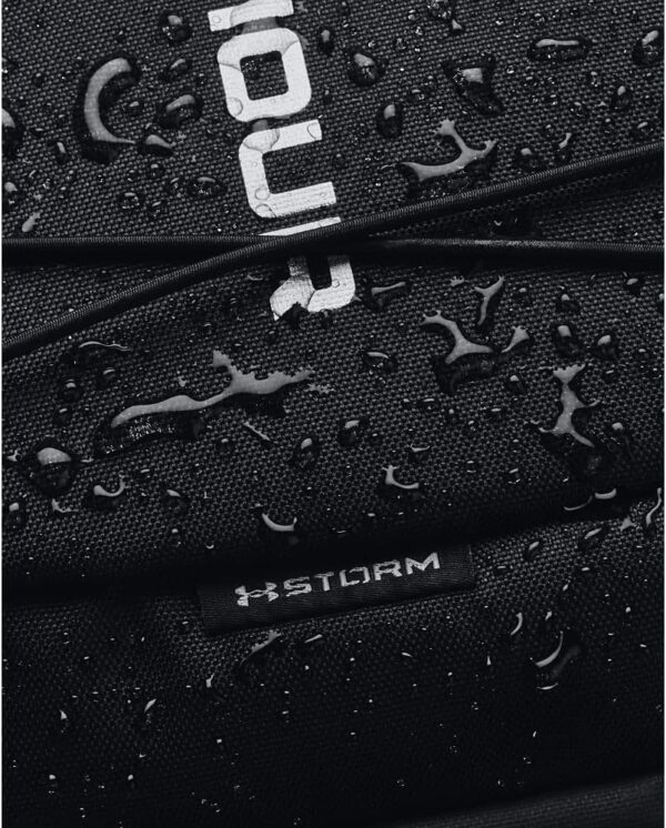 Under Armour Unisex-Adult Hustle Sport Backpack , Black (001)/Silver , One Size Fits All - Image 7