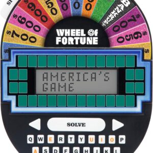 Educational Insights Wheel of Fortune Game - Handheld Electronic Game, Great for Travel, Classic Retro Party Games for Kids, Teens & Adults, Word Puzzle Challenge & Entertaining Gift for Ages 8+