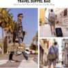 Wildroad Duffle Bag for Travel, 50L Waterproof Waxed Canvas Genuine Leather Weekender Overnight Bag Vintage Travel Hand Bag Carry on Bag - Image 2