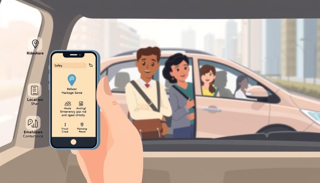 how to ensure safety when using rideshare services